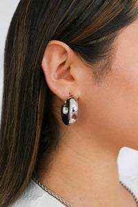 Clara Chunky Hoops | Silver