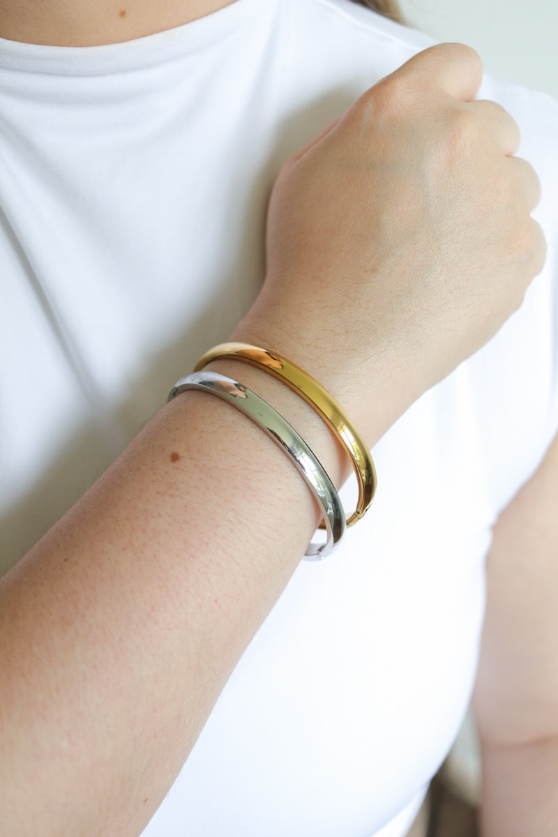 Esme Classic Silver Bangle
