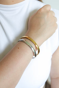 Esme Classic Silver Bangle