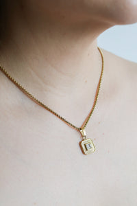 Celine CZ Square Necklace
