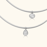Sofia Bezel Choker | Silver