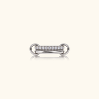 Giselle CZ Double Band Ring | Silver