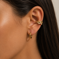 Elara Wave Ear Cuff