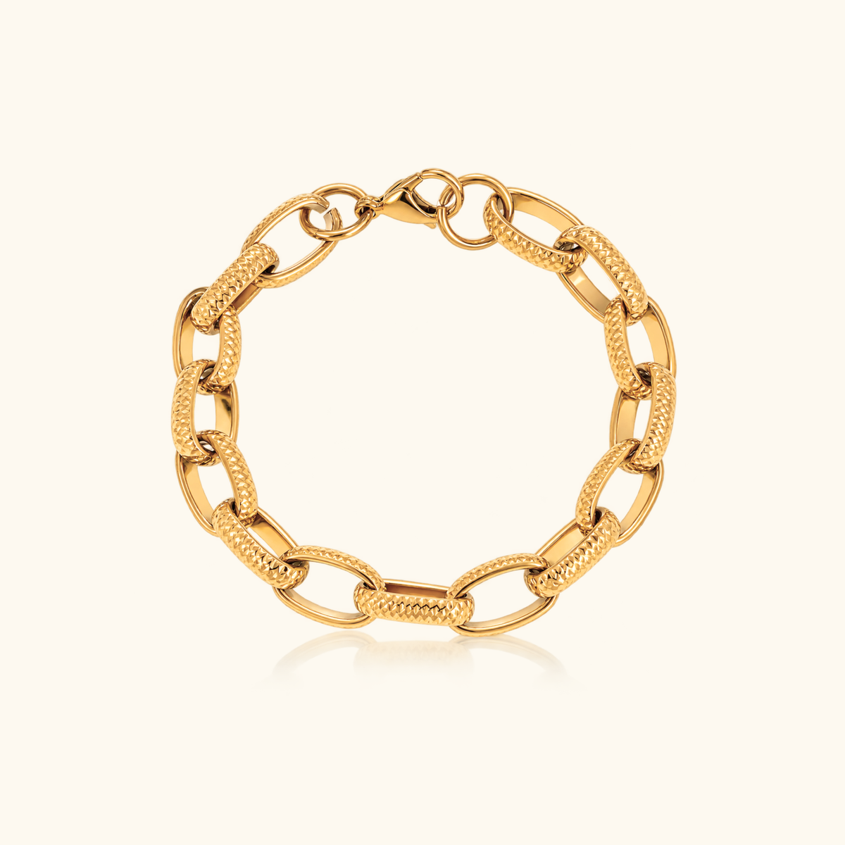 Avery Textured Link Bracelet