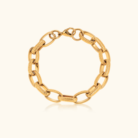 Avery Textured Link Bracelet