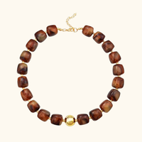 Etta Tiger Eye Bead Necklace