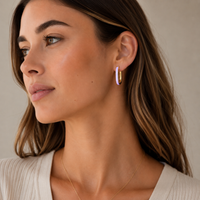 Evie Lilac Hoops