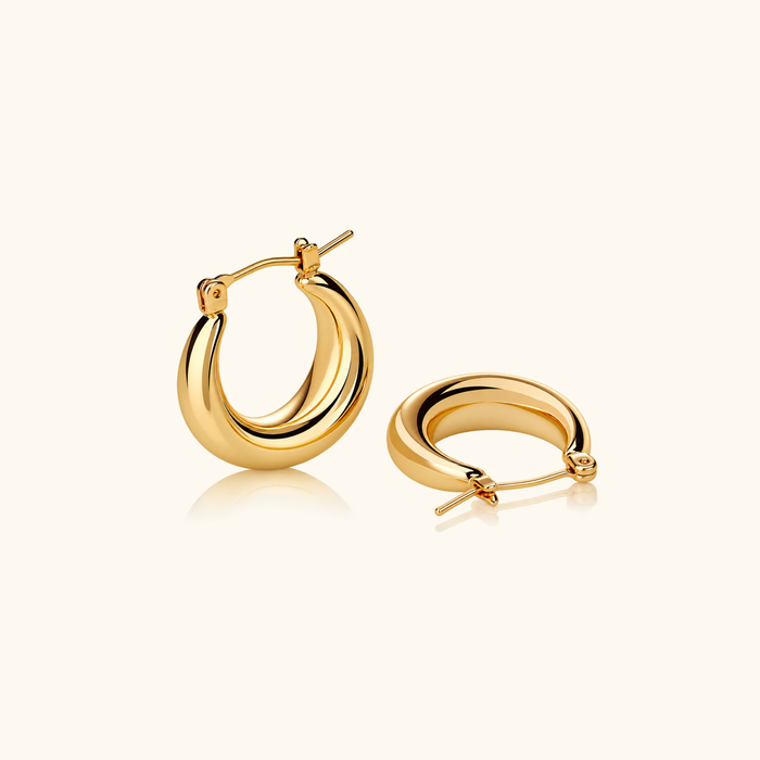 Mini Luna Crescent Hoops