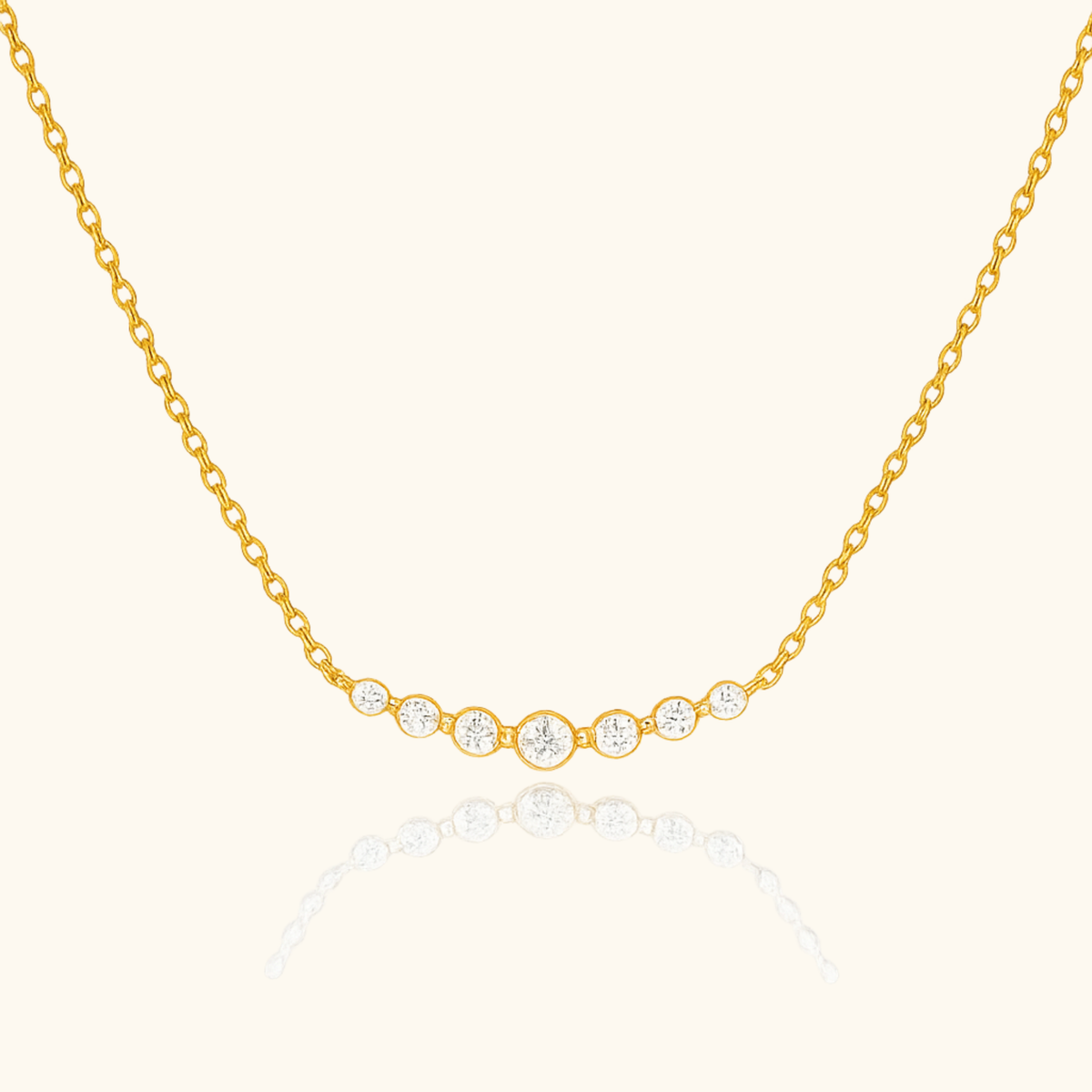 Rosie CZ Curve Necklace