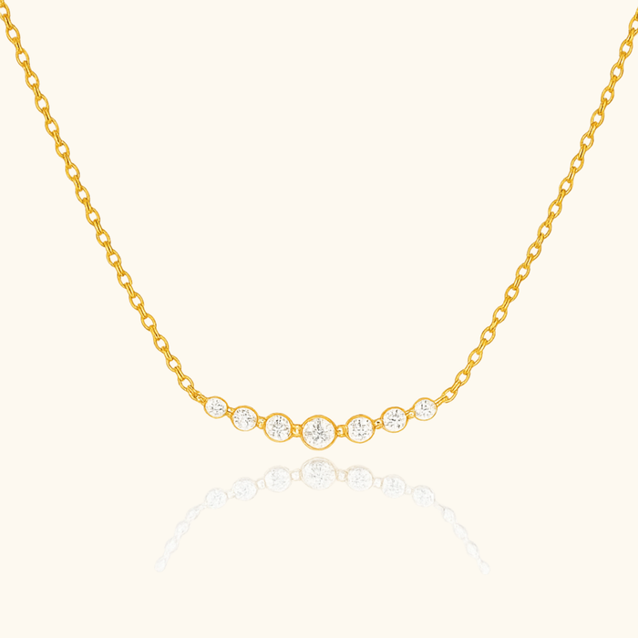 Rosie CZ Curve Necklace