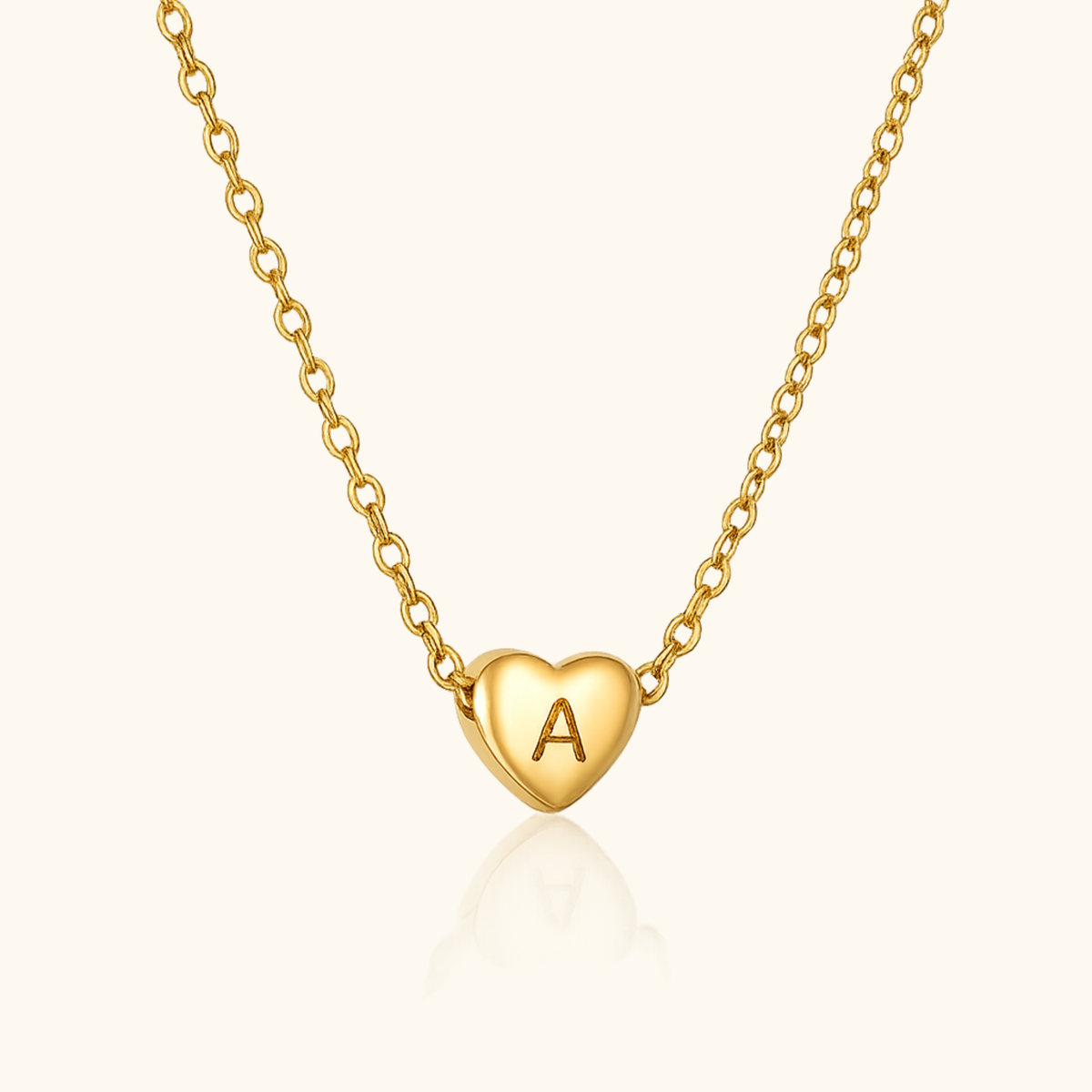 Heart Initial Necklace