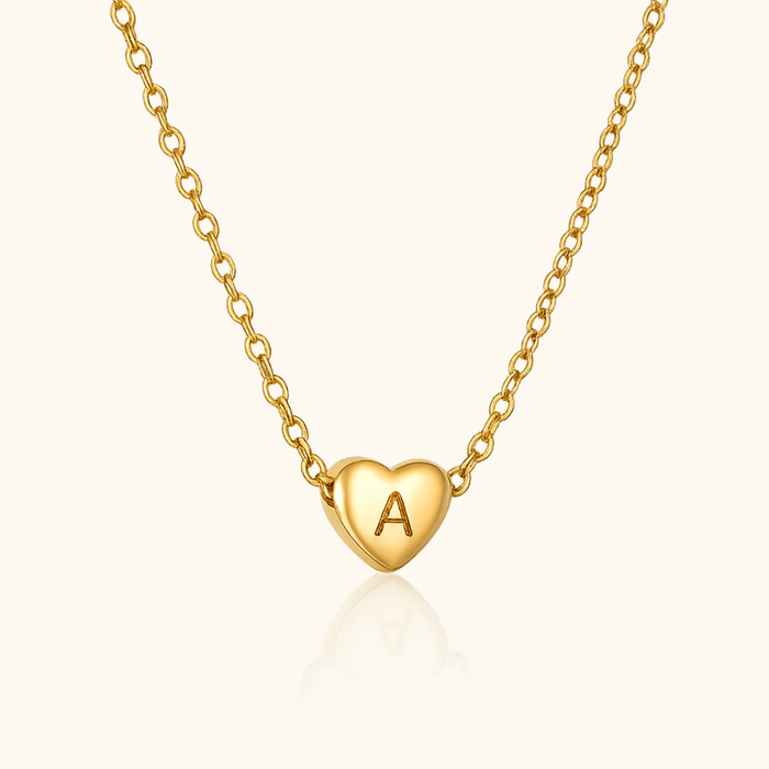 Heart Initial Necklace