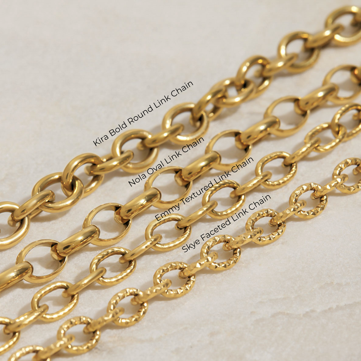 Kira Bold Round Link Chain