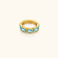 Marina Bezel Blue Ring