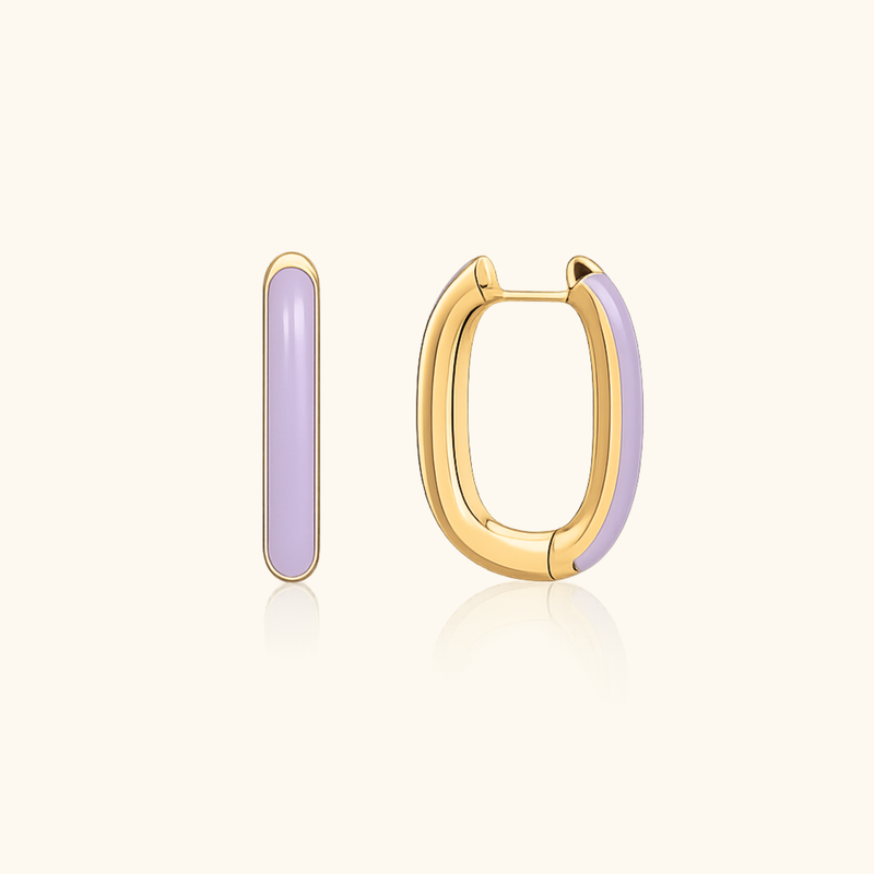 Evie Lilac Hoops