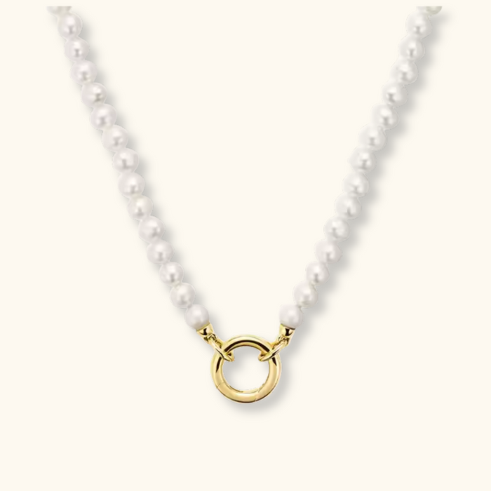 Kate Charm Pearl Necklace