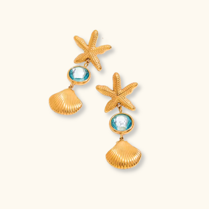Zuri Starfish Drop Earrings