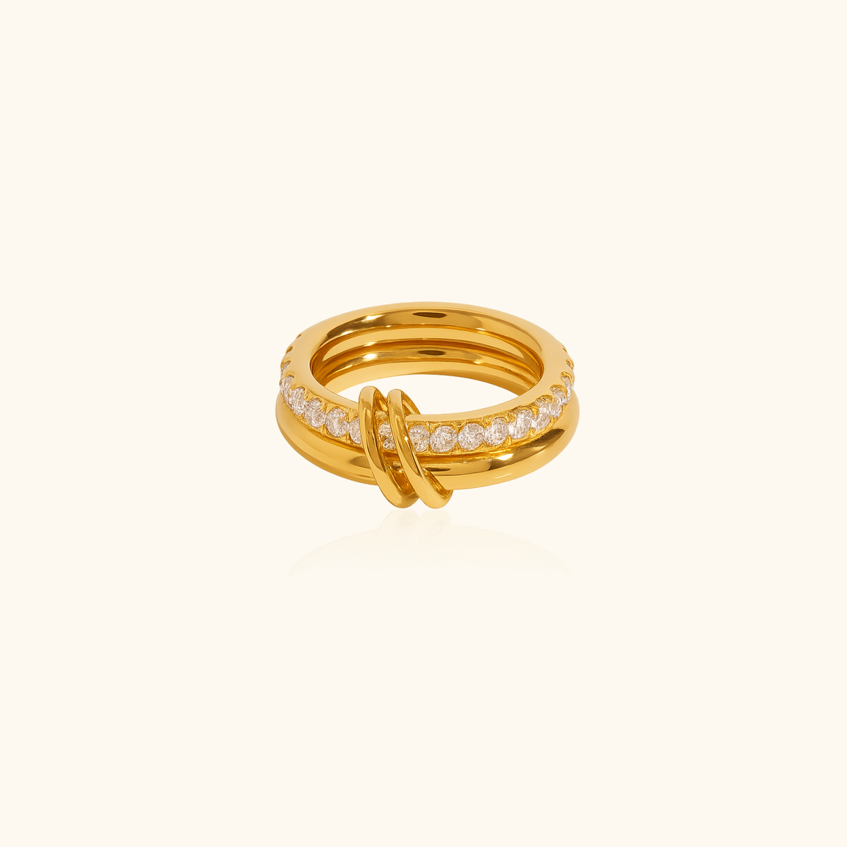 Giselle CZ Double Band Ring