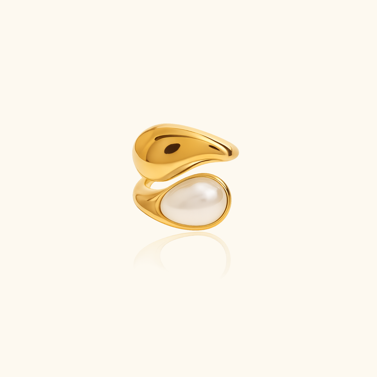 Soleil Chunky Pearl Ring | Adjustable