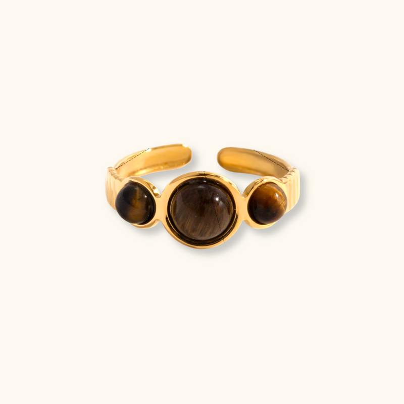Iris Brown Ring | Adjustable