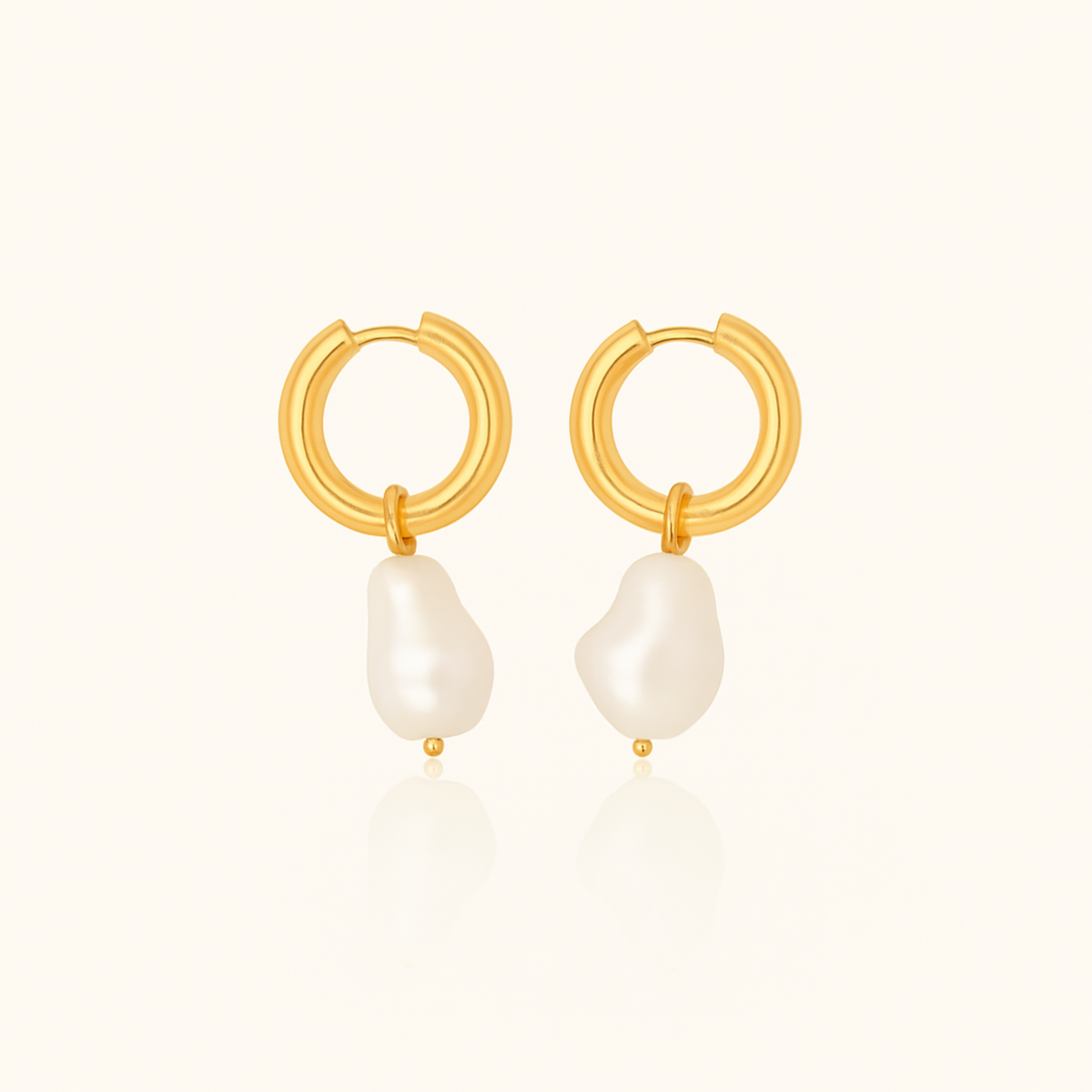 Iris Chunky Pearl Drop Earrings