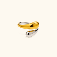 Arielle Mixed-Metal Bubble Ring | Adjustable