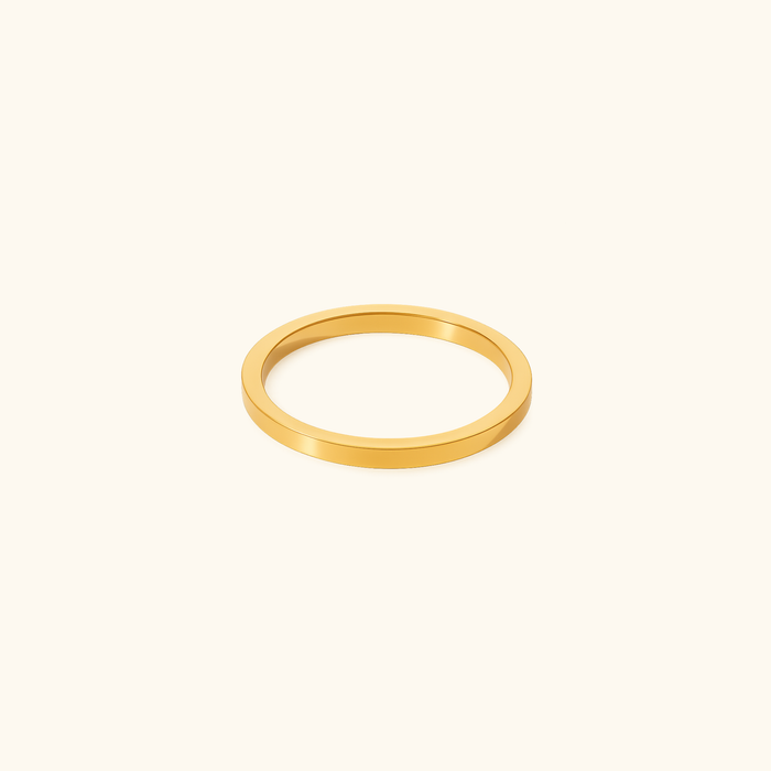 Faye Flat Band Ring | 2mm