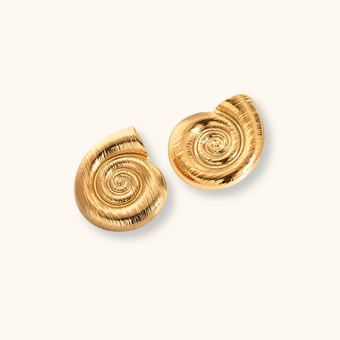 Kai Spiral Shell Earrings
