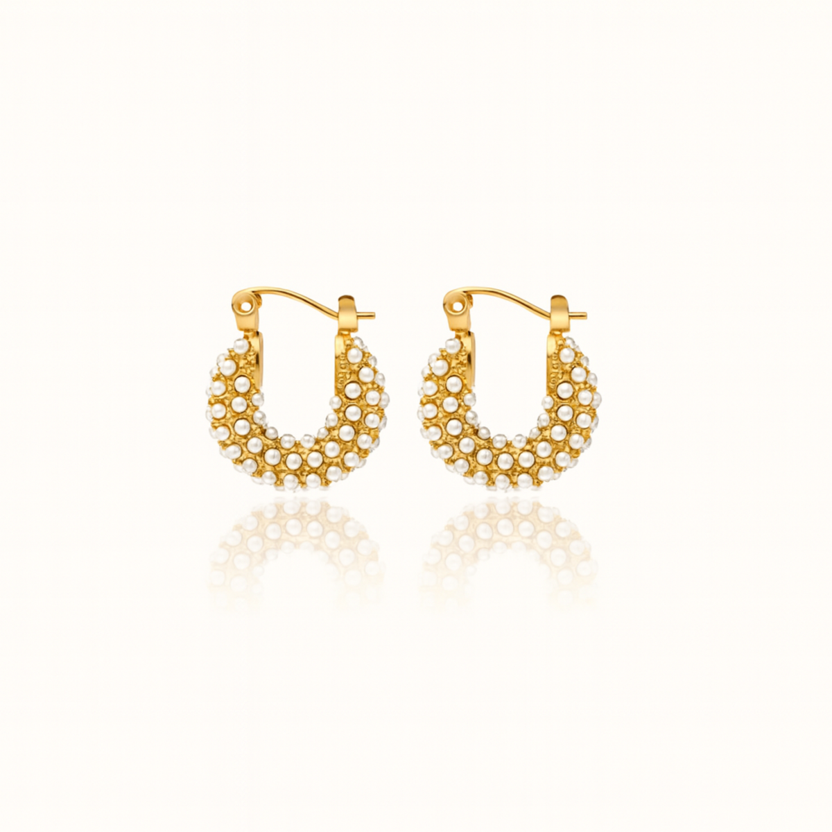 Sophia Mini Pearl Hoops