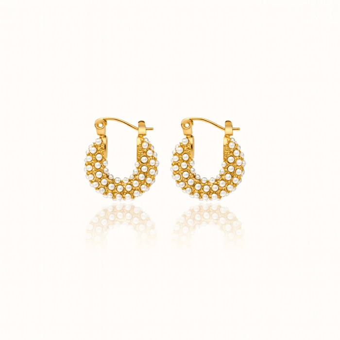 Sophia Mini Pearl Hoops