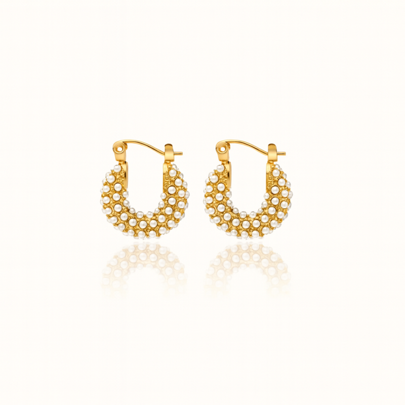Sophia Mini Pearl Hoops