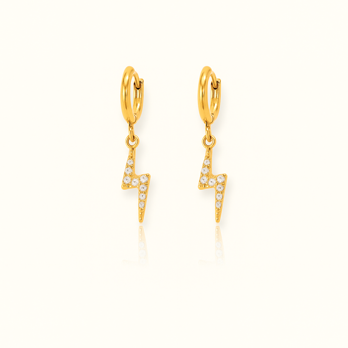 Rosalia Thunderbolt Drop Earrings