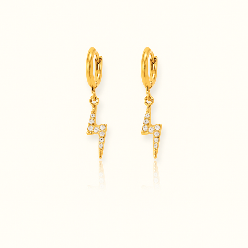 Rosalia Thunderbolt Drop Earrings