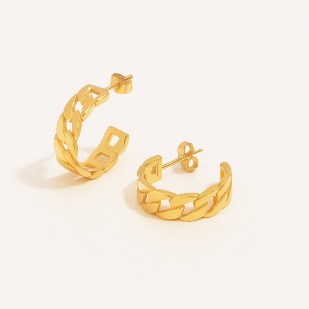 Camila Mini Cuban Link Hoops