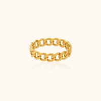 Christy Cuban Link Ring