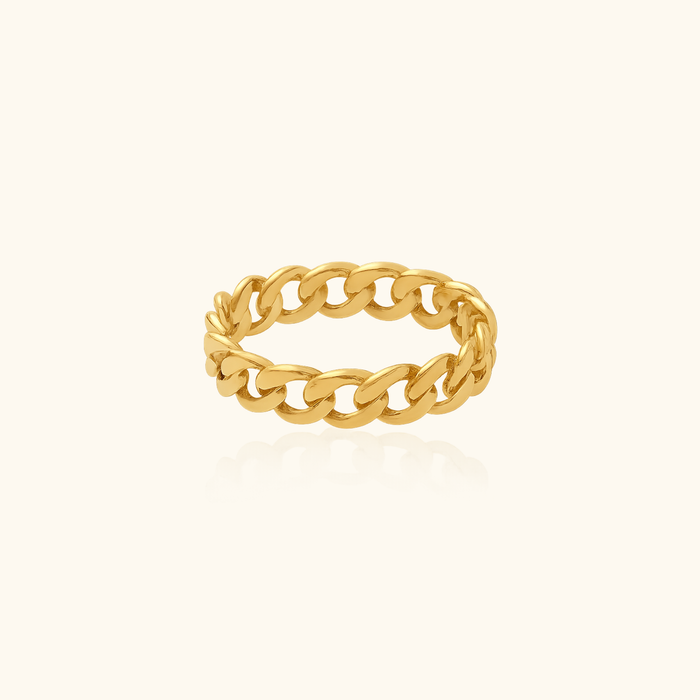 Christy Cuban Link Ring