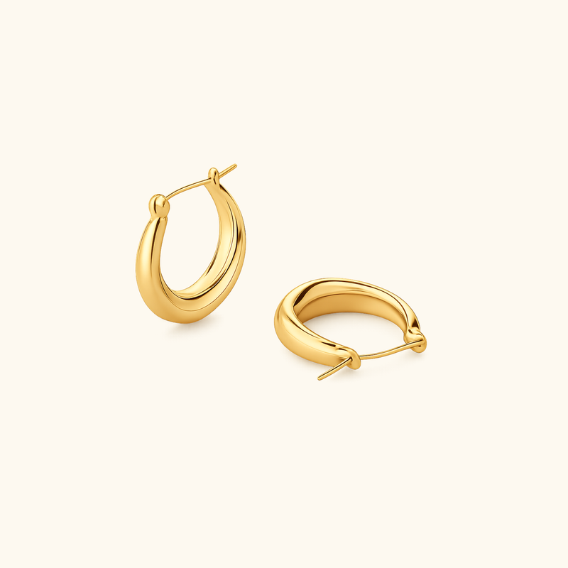 Mini Luna Crescent Hoops