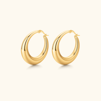 Luna Crescent Hoops
