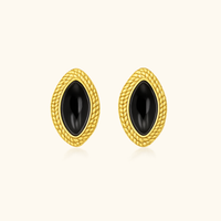 Veronica Vintage Black Earrings