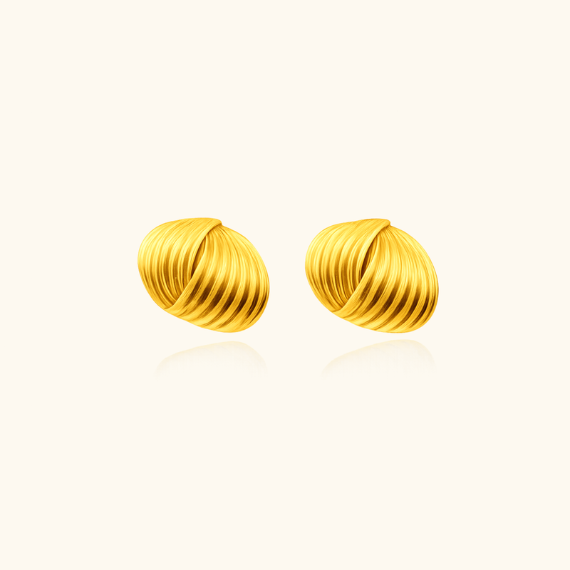Cecilia Textured Earrings | Medium
