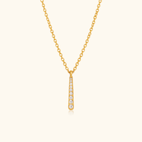 Amelie CZ Bar Necklace