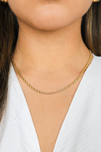 Laura Twist Necklace | 18K Gold Plated Vermeil