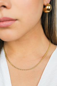 Laura Twist Necklace | 18K Gold Plated Vermeil