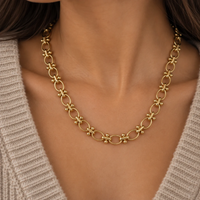 Colette Oval Beaded Necklace