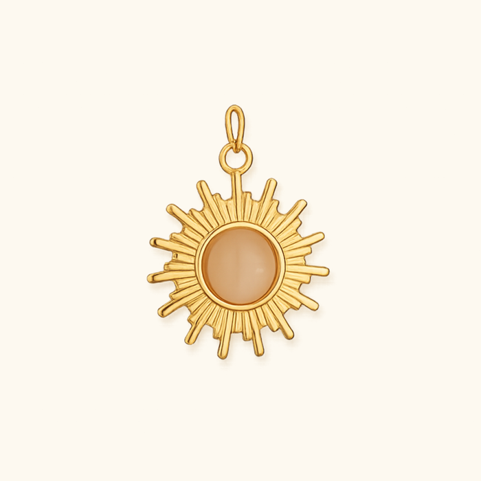 Blush Sunburst Charm