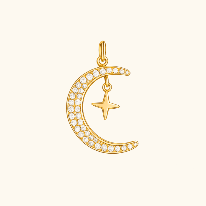 Star Half Moon Charm