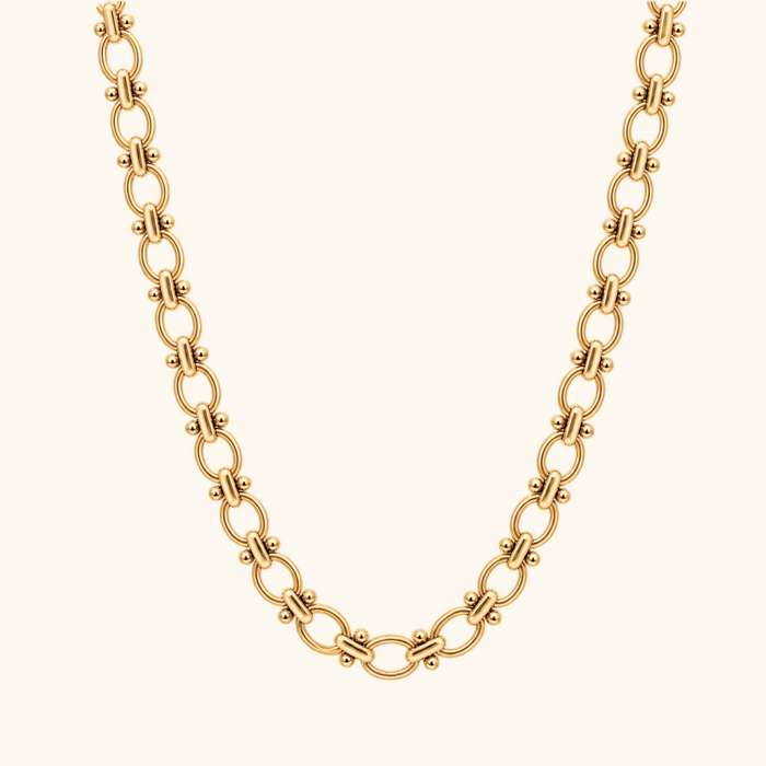 Colette Oval Beaded Necklace