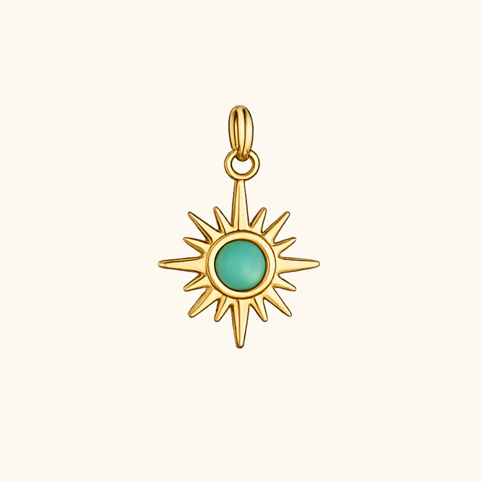 Blue Starburst Charm