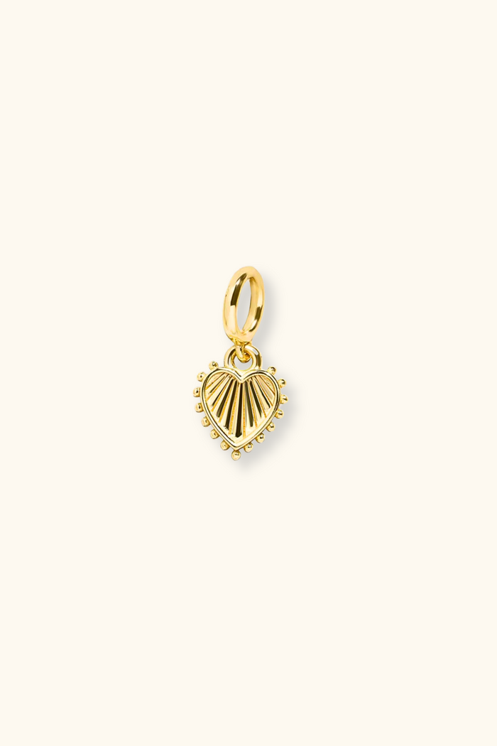 Textured Heart Charm