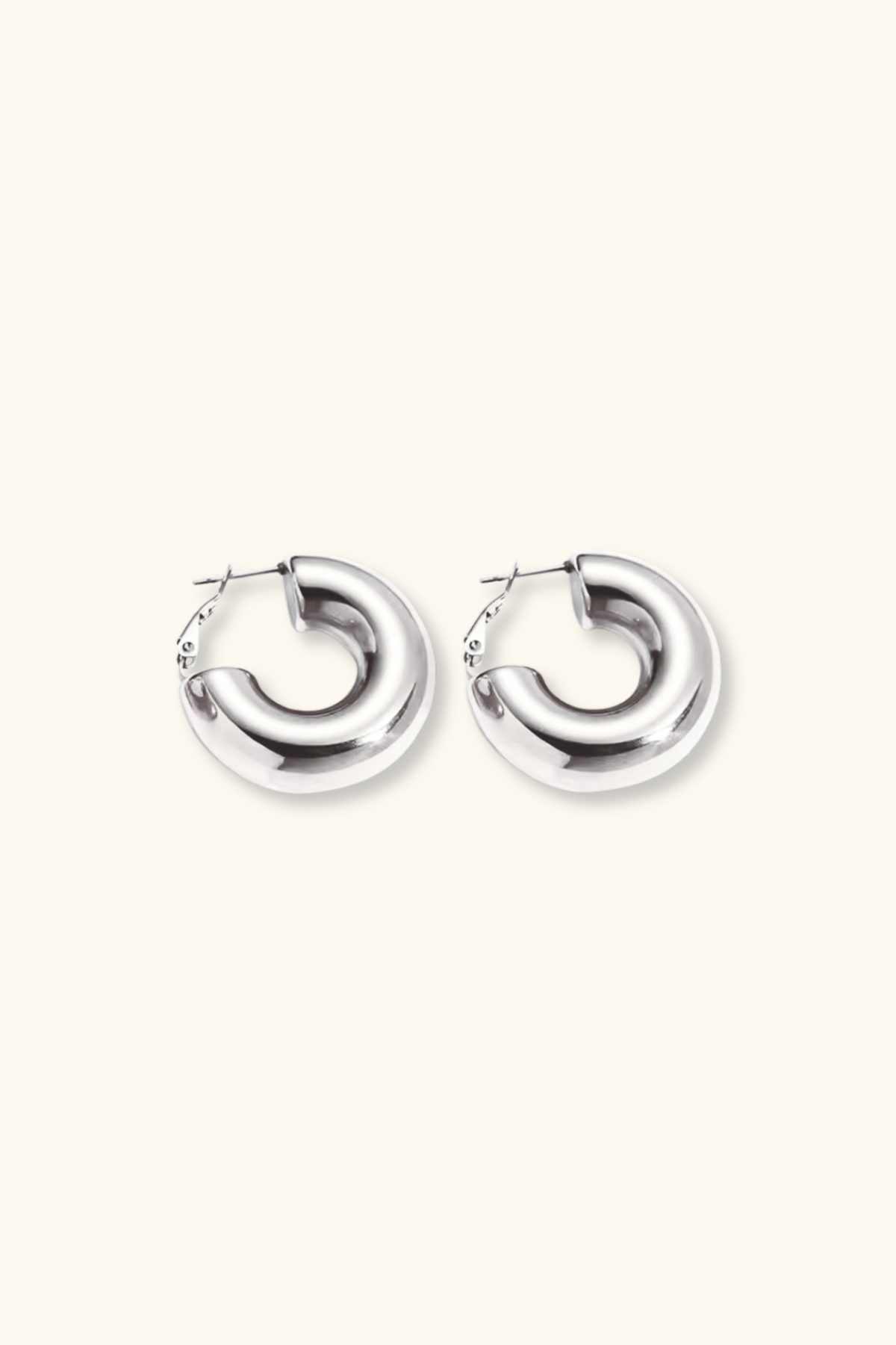 Clara Chunky Hoops | Silver